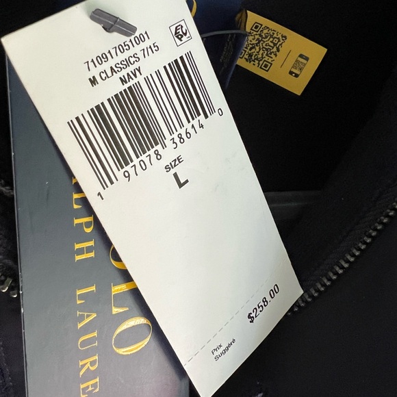 💥SOLD💥  290$ Brand new Navy Ralph Lauren quarter button up heavy sweater - Picture 2 of 7